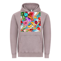 Vintage Zinc flowers ice cream fruit Vintage Hoodie - BundleAndBundleShop