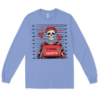 I Steal Hearts Skeleton Valentine's Day Long Sleeve Tee | Teevron