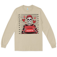 Mushroom i steal hearts skeleton valentine's day Long Sleeve Tee - MaliasSmallBusiness