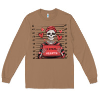 Toasted Coconut i steal hearts skeleton valentine's day Long Sleeve Tee - MaliasSmallBusiness