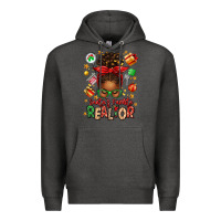 Charcoal Heather santas favorite realtor messy bun Premium Hoodie - texasbilliewilder