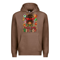 Chestnut santas favorite realtor messy bun Premium Hoodie - texasbilliewilder