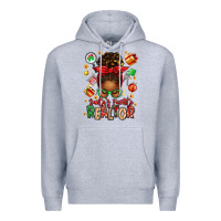 Santas Favorite Realtor Messy Bun Premium Hoodie | Teevron