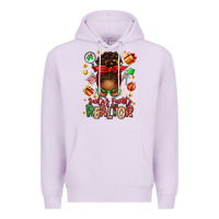 Lilac santas favorite realtor messy bun Premium Hoodie - texasbilliewilder