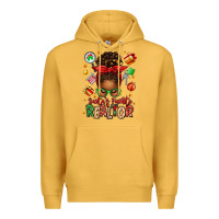 Mustard santas favorite realtor messy bun Premium Hoodie - texasbilliewilder