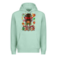 Seafoam santas favorite realtor messy bun Premium Hoodie - texasbilliewilder