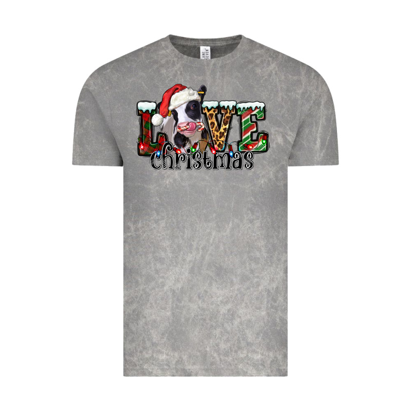 Love Christmas Cow Vintage Tee by Jasminsmagicworld | Teevron
