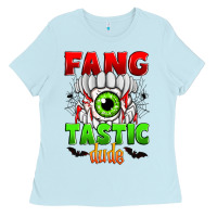 Baby Blue fang tastic dude Ladies Tee - Zillion Design Studio