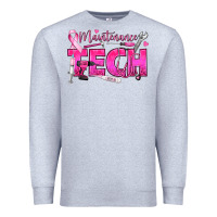 Heather Grey Breast Cancer Maintenance Tech Premium Sweatshirt - texasbilliewilder