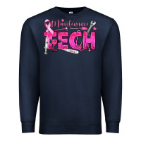 Navy Breast Cancer Maintenance Tech Premium Sweatshirt - texasbilliewilder