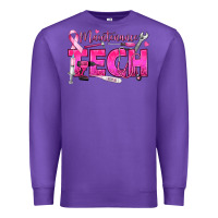 Purple Breast Cancer Maintenance Tech Premium Sweatshirt - texasbilliewilder