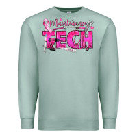 Seafoam Breast Cancer Maintenance Tech Premium Sweatshirt - texasbilliewilder