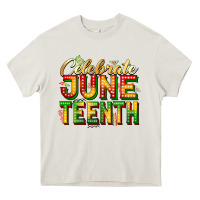 Cream Celebrate juneteenth Heavy Core Tee - Zillion Design Studio