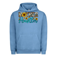 Pigment Pebble Blue mother hustler Urban Hoodie - OliviaCreatesArt