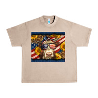 French Oak Western 4th Of July Cow Urban Heavy Tee - LillyAllenDesigns