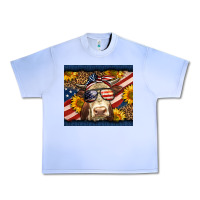 Grape Ice Western 4th Of July Cow Urban Heavy Tee - LillyAllenDesigns