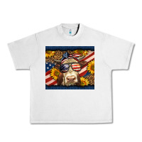 Lunar Rock Western 4th Of July Cow Urban Heavy Tee - LillyAllenDesigns