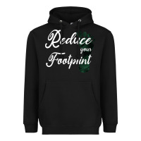Black Climate Change Reduce Your Carbon Footprint Gift Heavyweight Hoodie - Bettercallsaul