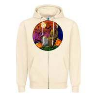 Sandshell halloween round Zipper Hoodie - BundleAndBundleShop