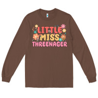 Chestnut little miss threenager Long Sleeve Tee - MaliasSmallBusiness