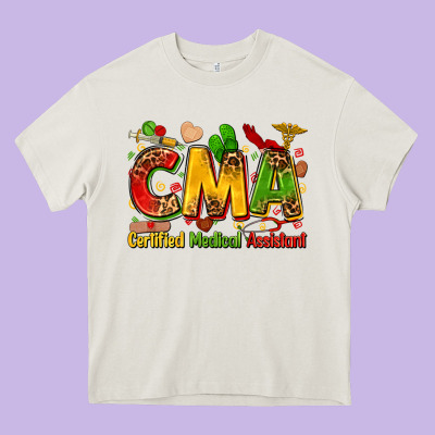 Certified Medical Assistant Juneteenth Heavy Core Tee Designed By Zillion Design Studio