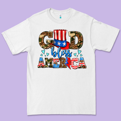 God Bless America Premium Tee Designed By Adodesignshop