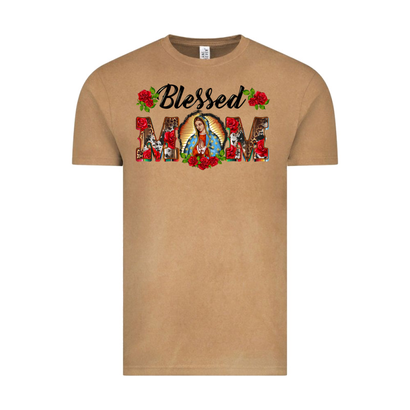 Blessed Mom Lady Of Guadalupe Vintage Tee by BarkalooDesign | Teevron