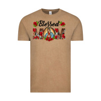 Vintage Coffee blessed mom lady of guadalupe Vintage Tee - BarkalooDesign