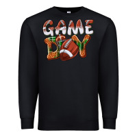 Black Game day leopard Football Premium Sweatshirt - NancyCooperArtShop