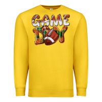Lemon Game day leopard Football Premium Sweatshirt - NancyCooperArtShop