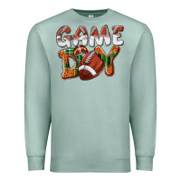 Seafoam Game day leopard Football Premium Sweatshirt - NancyCooperArtShop