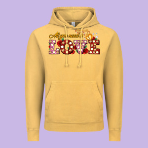 All You Need Is Love Vintage Hoodie Designed By Adodesignshop