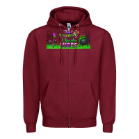 Burgundy thick thighs and spooky vibes libbey glass Zipper Hoodie - BundleAndBundleShop