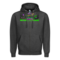Charcoal Heather thick thighs and spooky vibes libbey glass Zipper Hoodie - BundleAndBundleShop