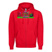 Red thick thighs and spooky vibes libbey glass Zipper Hoodie - BundleAndBundleShop