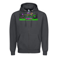 Smoke thick thighs and spooky vibes libbey glass Zipper Hoodie - BundleAndBundleShop