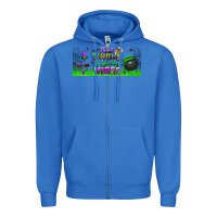 True Royal thick thighs and spooky vibes libbey glass Zipper Hoodie - BundleAndBundleShop