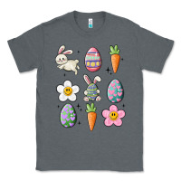 Charcoal Heather easter doodles Classic Tee - MaliasSmallBusiness