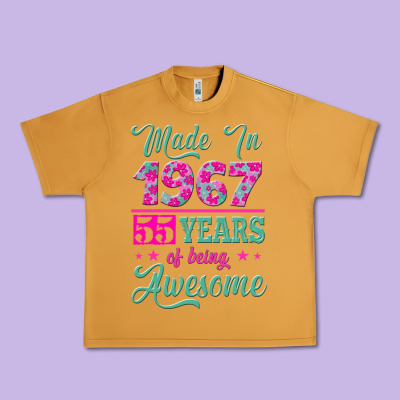 Made In 1967, 55 Years Of Being Awesome Urban Heavy Tee Designed By Jasminsmagicworld