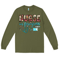 Army Green nurse in progress Long Sleeve Tee - JahusDesignShop