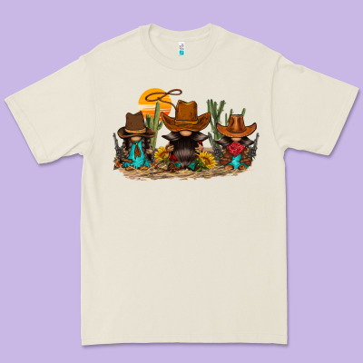 Western Gnomies Premium Tee Designed By Fadigitalartstudio
