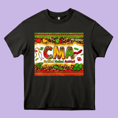 Certified Medical Assistant Juneteenth Heavy Core Tee Designed By Zillion Design Studio
