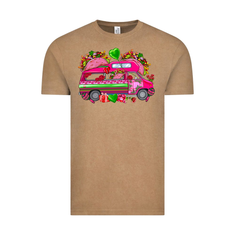 Valentines Day Tacos Truck Vintage Tee by NancyCooperArtShop | Teevron