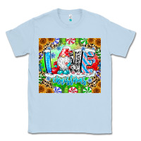 Dusty Blue Love Christmas gnome Classic Tee - CowhideDigitalArt