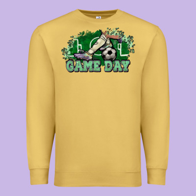 Game Day Soccer Premium Sweatshirt Designed By Nancycooperartshop