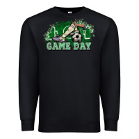 Black Game day Soccer Premium Sweatshirt - NancyCooperArtShop