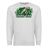Dove Grey Game day Soccer Premium Sweatshirt - NancyCooperArtShop