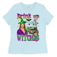 Baby Blue drink up witches Ladies Tee - Zillion Design Studio