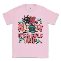 Bubblegum Pink oh ship it's a girls trip Classic Tee - MaliasSmallBusiness