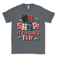 Charcoal Heather oh ship it's a girls trip Classic Tee - MaliasSmallBusiness